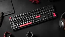 Клавіатура механічна X3 104Key, Keychron Red, USB-A, QMK/VIA, Hot-Swap, EN/UKR, RGB, чорний Lemokey teh0013912 - мініатюра 4