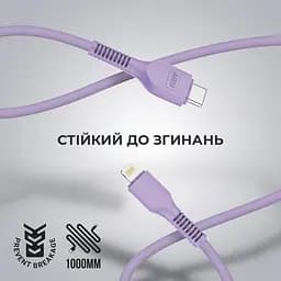 Кабель ArmorStandart AR88 Type-C to Lightning 3A 1m Purple (ARM65290) - мініатюра 2