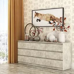 Комод в гостиную MebelStar Нео 9Ш 180x43x75.5 см Бетон (MBS-1323)