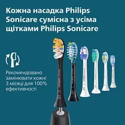 Електрична зубна щітка Philips Sonicare HX7111/01 серії 5500 чорна - мініатюра 13
