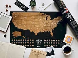 Скретч карта світу 1DEA.me Travel Map USA Black (13028) - мініатюра 6