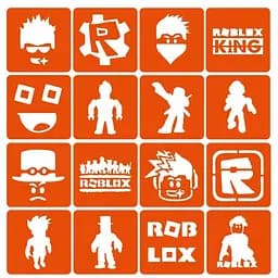 Набор трафаретов для био-тату Roblox Fresh Tattoo Roblox_simple-16