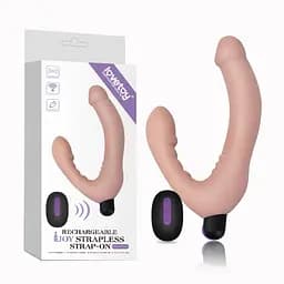Безремневой страпон Rechargeable IJOY Strapless Strap on LOVETOYS 66-LV430103 99161