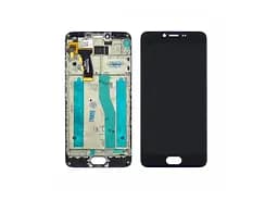 Дисплей для Meizu M5 с черным тачскрином и корпусной рамкой