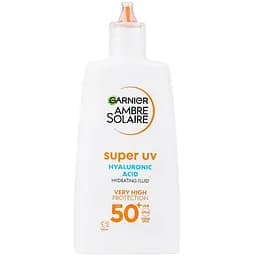 Сонцезахисний зволожувальний флюїд Garnier Ambre Solaire для шкіри обличчя з дуже високим ступенем захисту SPF 50+ 40 мл