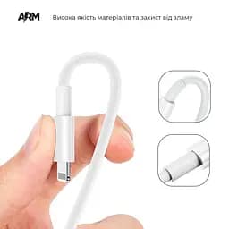 Кабель ArmorStandart AMQGJ2 Lightning to USB Type-C Cable 1m white (ARM58524) - мініатюра 3