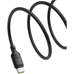 Кабель Baseus Silky Series USB-A to USB-C 100W 1m Black (P10377703113-00) [155534] - мініатюра 2