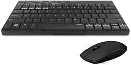 Комплект беспроводной клавиатура и мышь Rapoo 8000M Wireless Black - мініатюра 2