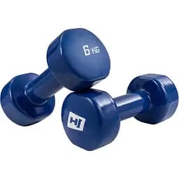 Гантели для фитнеса Hop-Sport виниловые круглые HS-V060DC 2х6кг