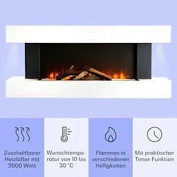 Камін електричний KLARSTEIN Studio Light & Fire 1 (10032725) - мініатюра 3