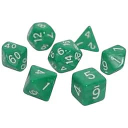 Набор кубиков Pearl 7 Dice Set - Green , 7 шт. (g7dpearl16)