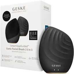Електронна звукова щітка для обличчя GESKE Sonic Facial Brush 5 в 1 сіра