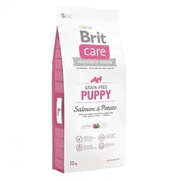 Сухий корм Brit Care GF Puppy Salmon & Potato 12 кг корм супер-класу для цуценят