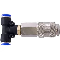 Тройник на шланг Intertool пневматическое быстроразъемное соединение 8 мм