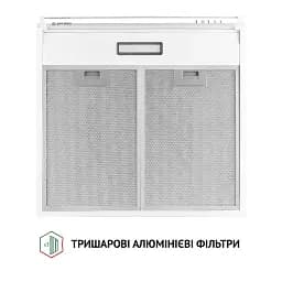Витяжка плоска Perfelli PL 5144 W LED - мініатюра 7