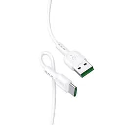 Кабель Hoco X33 Pisces Cable USB to Type-C 5A 1m White
