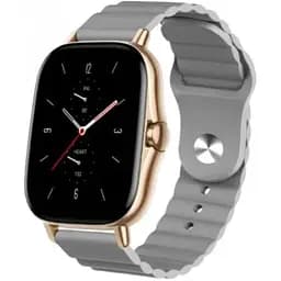 Ремінець BeWatch для Amazfit BIP/Bip Lite/Bip U/Pro/Mini/GTS/GTS 2 (E)/GTR 42мм силіконовий 20 мм Wave Сірий (1010707)