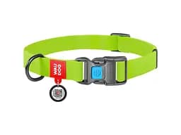 Ошейник для животных WAUDOG Waterproof с QR паспортом Ш 15 мм Д 25-35 см салатовый (27395)