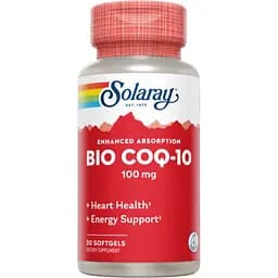 Коэнзим Q10 Solaray Bio CoQ10 100 мг 30 гелевых капсул (2023-10-3017)
