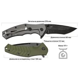 Ніж Skif Griffin II BSW Olive - мініатюра 9