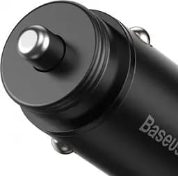 Автомобільний зарядний пристрій Baseus Circular Metal PPS Quick Charger 30W Support VOC CCYS-C01 Black - мініатюра 5