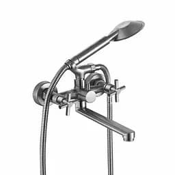 Змішувач для ванни Wezer VAL7-10 сатин Хром матовый