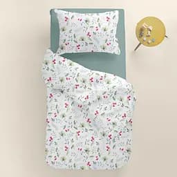 Дитяча постільна білизна Cosas SUMMER FLOWERS 110х140см (FlowersMeadowGreenRose_104Ashmint_140) - мініатюра 2