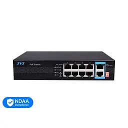 PoE-комутатор 10-портовий TVT TD-B2208S1-PGU з 8 портами PoE (77-00383) - мініатюра 1
