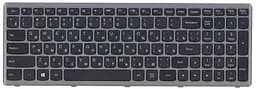 Клавіатура для ноутбука Lenovo IdeaPad Flex 15, G500S, G505, G505A, G505G, G505S, S500, S510, S510p, Z510, Чорна, (Срібна рамка)