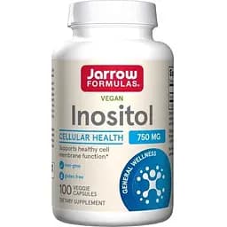 Вітаміни та мінерали Jarrow Formulas Inositol 750 мг 100 капсул
