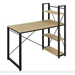 Компьютерный стол Leobert Devoko с боковыми полками в стиле Loft натуральный