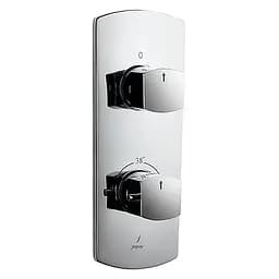 Термостат прихованого монтажу на 2 споживача Jaquar Kubix Prime KUP-CHR-35681KPM, Хром