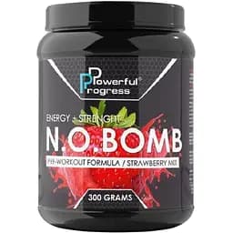 Передтренувальний комплекс Powerful Progress N.O.BOMB Strawberry 300 г