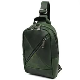 Рюкзак слинг кожаный с карманами TARWA 29х17х8 см sum0028226