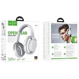 Накладні бездротові навушники Hoco W67 Rhyme Open Ear Gray - мініатюра 3