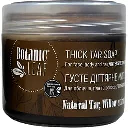 Мыло дегтярное для лица тела и волос Botanic Leaf Thick Tar Soap 300 мл