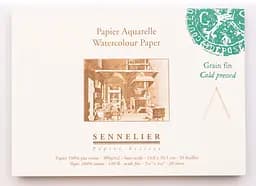 Склейка для акварелі Sennelier, 20 аркушів, холодне пресування, 300 г/м, 26x18 см - мініатюра 2