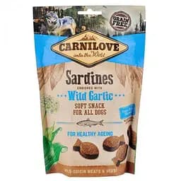 Ласощі Carnilove Dog Semi Moist для собак, сардина і часник, 200 г
