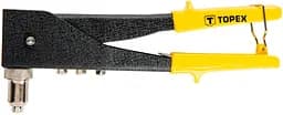 Заклепочник на два положения TOPEX для алюминиевых заклепок 2.4, 3.2, 4.0, 4.8 мм (43E712)
