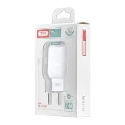 Мережевий зарядний пристрій XO L78 EU 12W 2.4A Dual USB charger Білий - мініатюра 2