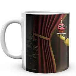 Кружка GeekLand Five Nights At Freddys Пять ночей с Фредди Чика с кексом FN.02.394 330 мл белая