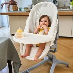 Ліжечко-стільчик для годування 5 в 1 Chicco Baby Hug Pro сіре (87076.40) - мініатюра 3