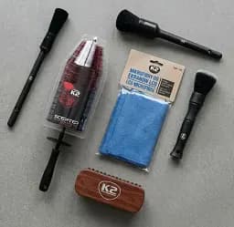 Набір щіток та серветок для детейлінгу 6 в 1 K2: очищення салону, дисків та екранів