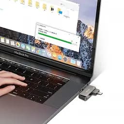 Флешка Usams Type-C OTG USB 3.0 Rotatable High Speed Flash Drive 128 GB (US-ZB201) - мініатюра 4