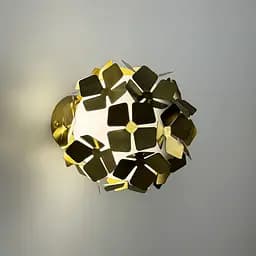 Флористичне бра у латунному корпусі у вигляді світлової кульки Арт. WB 34 A/1 AB Line F