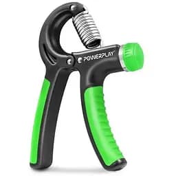 Еспандер кістьовий PowerPlay PP-4323 з регульованим навантаженням 10-40 кг Strength Grip Чорно-зелений (PP_4323_Bl/Green)
