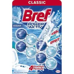 Туалетний блок для унітазу Bref Сила актив Океанський бриз 100 г (2 шт. х 50 г) (651636)