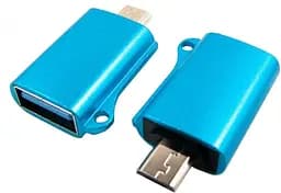 Переходник Dengos ADP-020 OTG USB - Micro-USB Blue