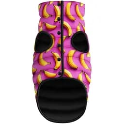 Курточка для собак Waudog Clothes Банани на рожевому M40