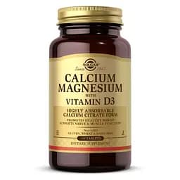 Вітаміни та мінерали Solgar Calcium Magnesium with Vitamin D3, 150 таблеток